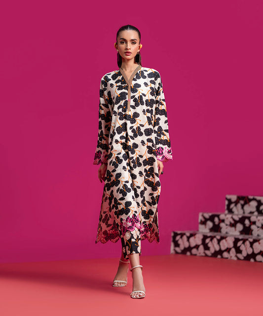 Sapphire - Embroidered Khaddar Shirt