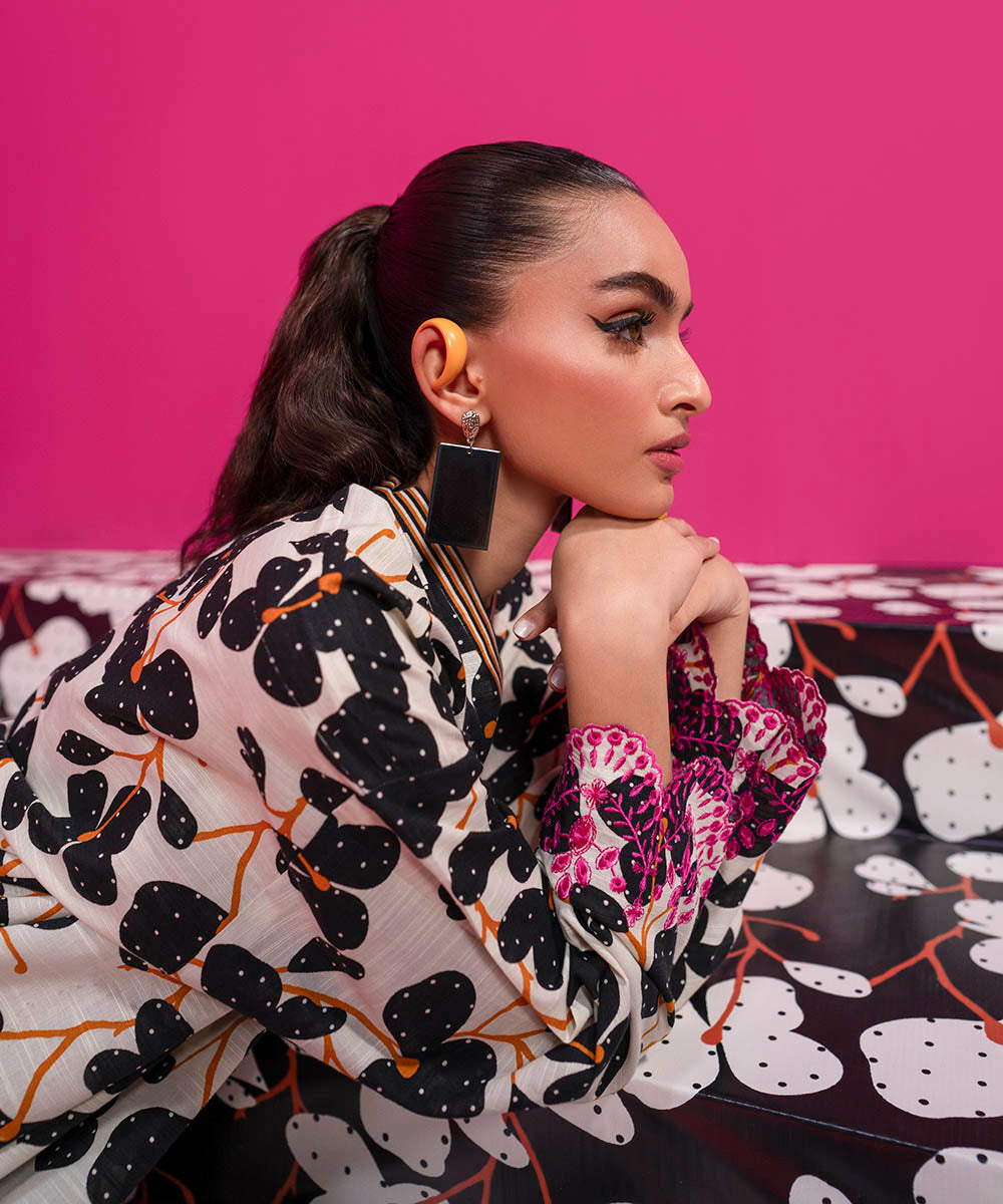 Sapphire - Embroidered Khaddar Shirt