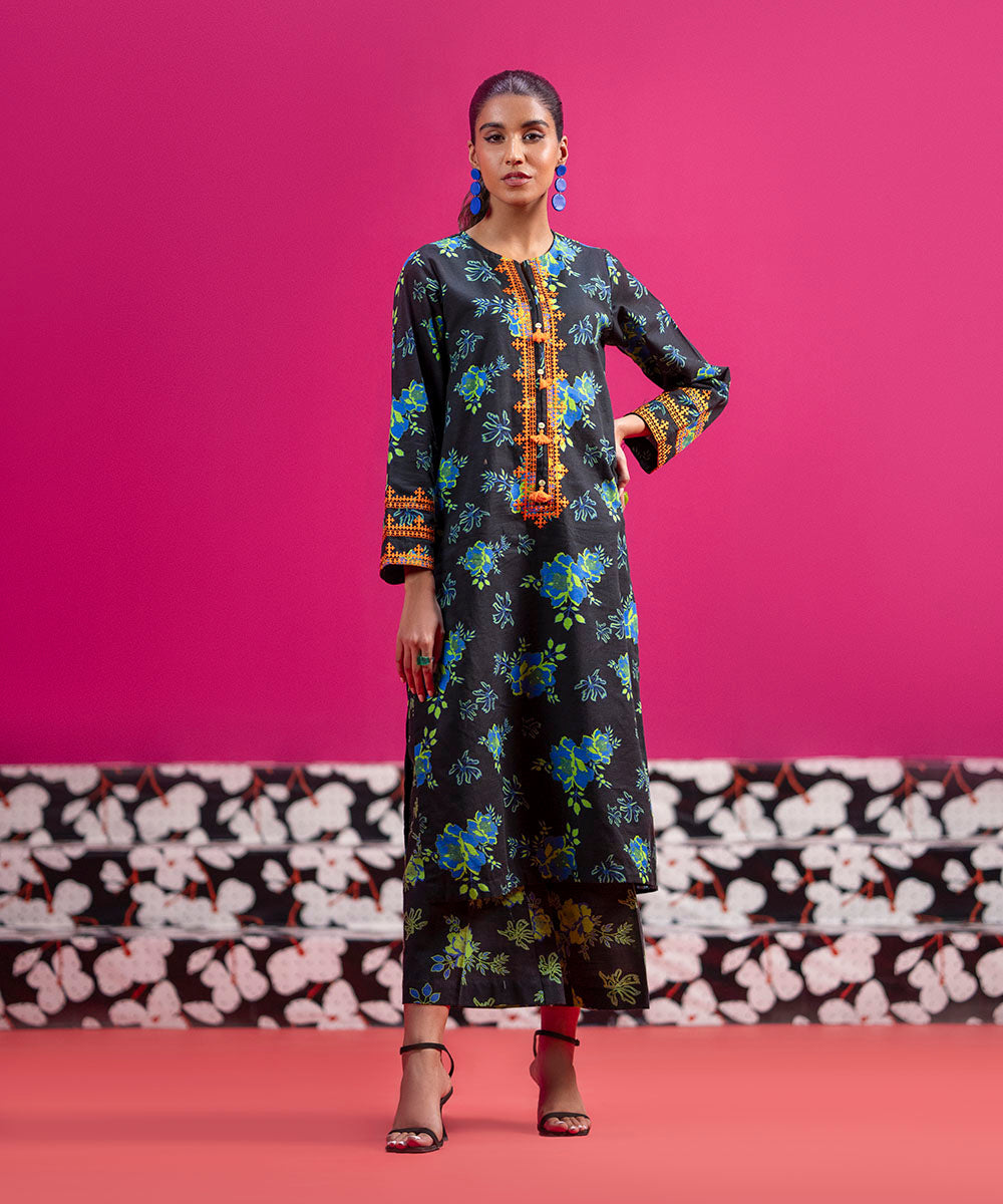 Sapphire - Embroidered Khaddar Shirt