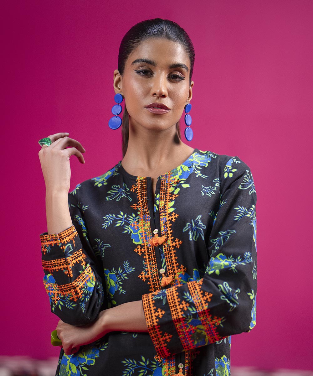 Sapphire - Embroidered Khaddar Shirt