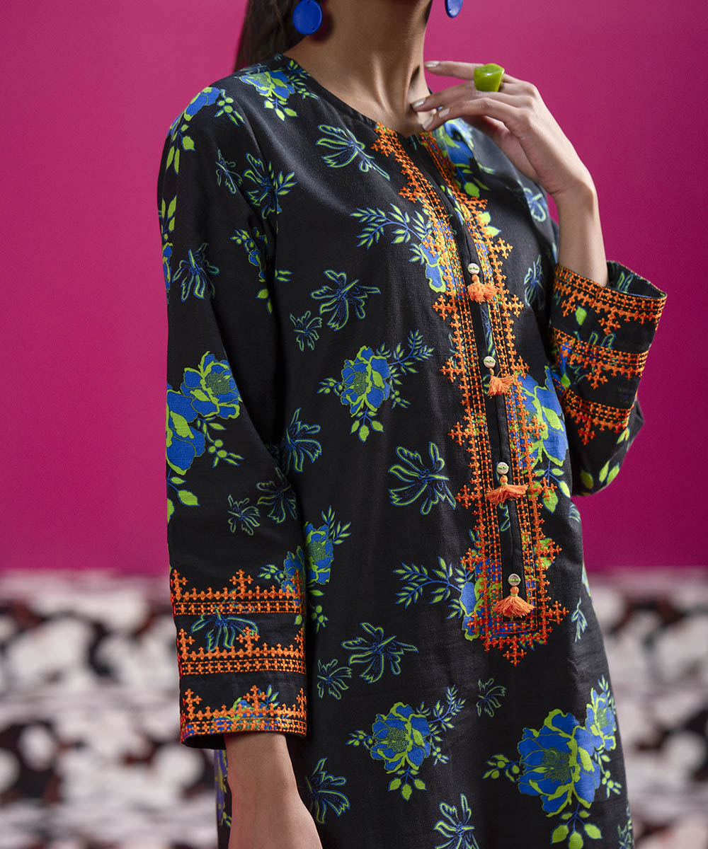 Sapphire - Embroidered Khaddar Shirt