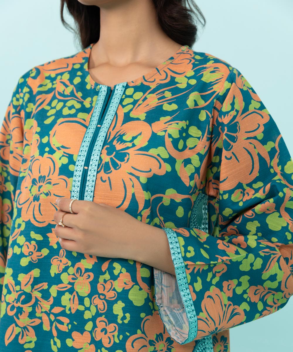Sapphire - Embroidered Khaddar Shirt