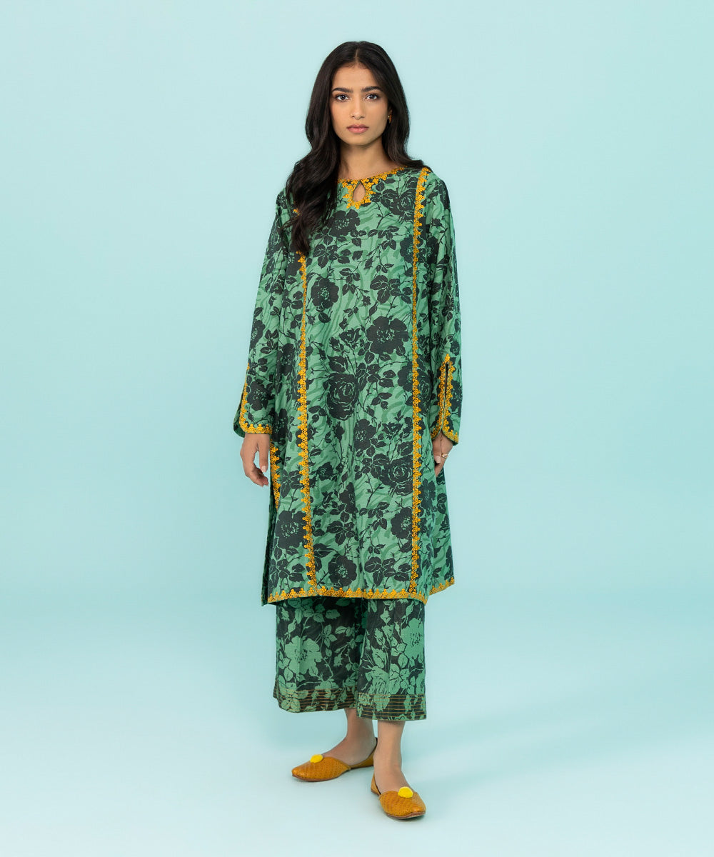 Sapphire - Embroidered Khaddar Shirt