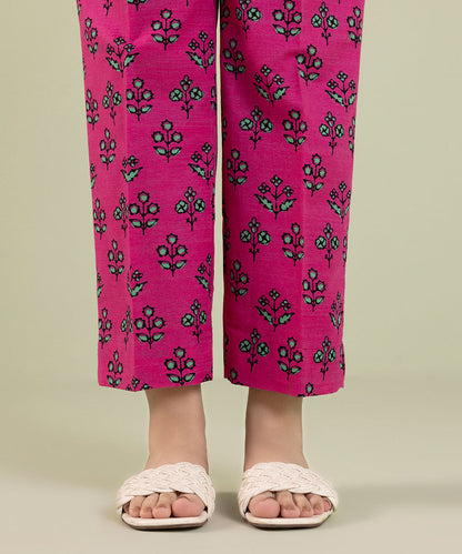 Sapphire - Printed Khaddar Straight Pants