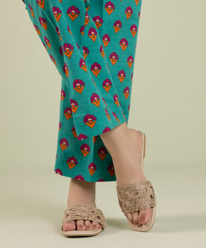 Sapphire - Printed Khaddar Straight Pants