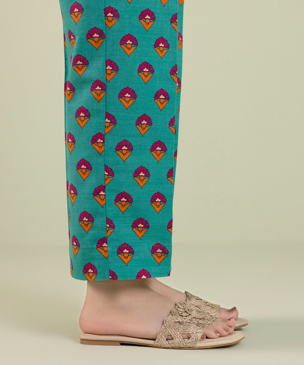 Sapphire - Printed Khaddar Straight Pants