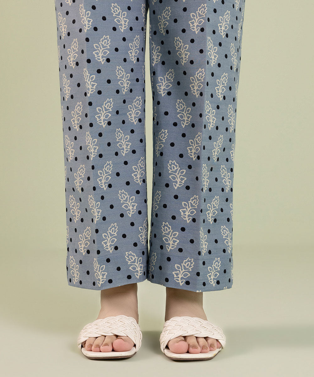 Sapphire - Printed Khaddar Straight Pants