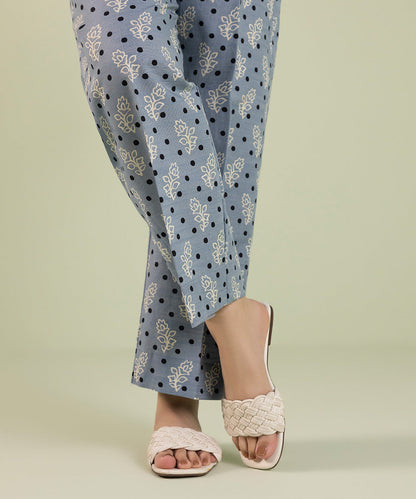 Sapphire - Printed Khaddar Straight Pants