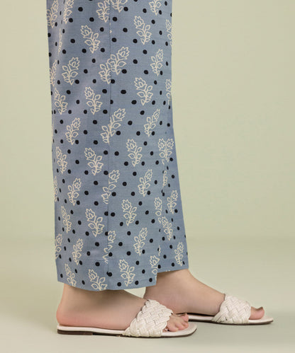 Sapphire - Printed Khaddar Straight Pants
