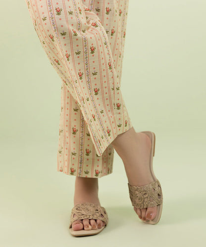 Sapphire - Printed Khaddar Straight Pants