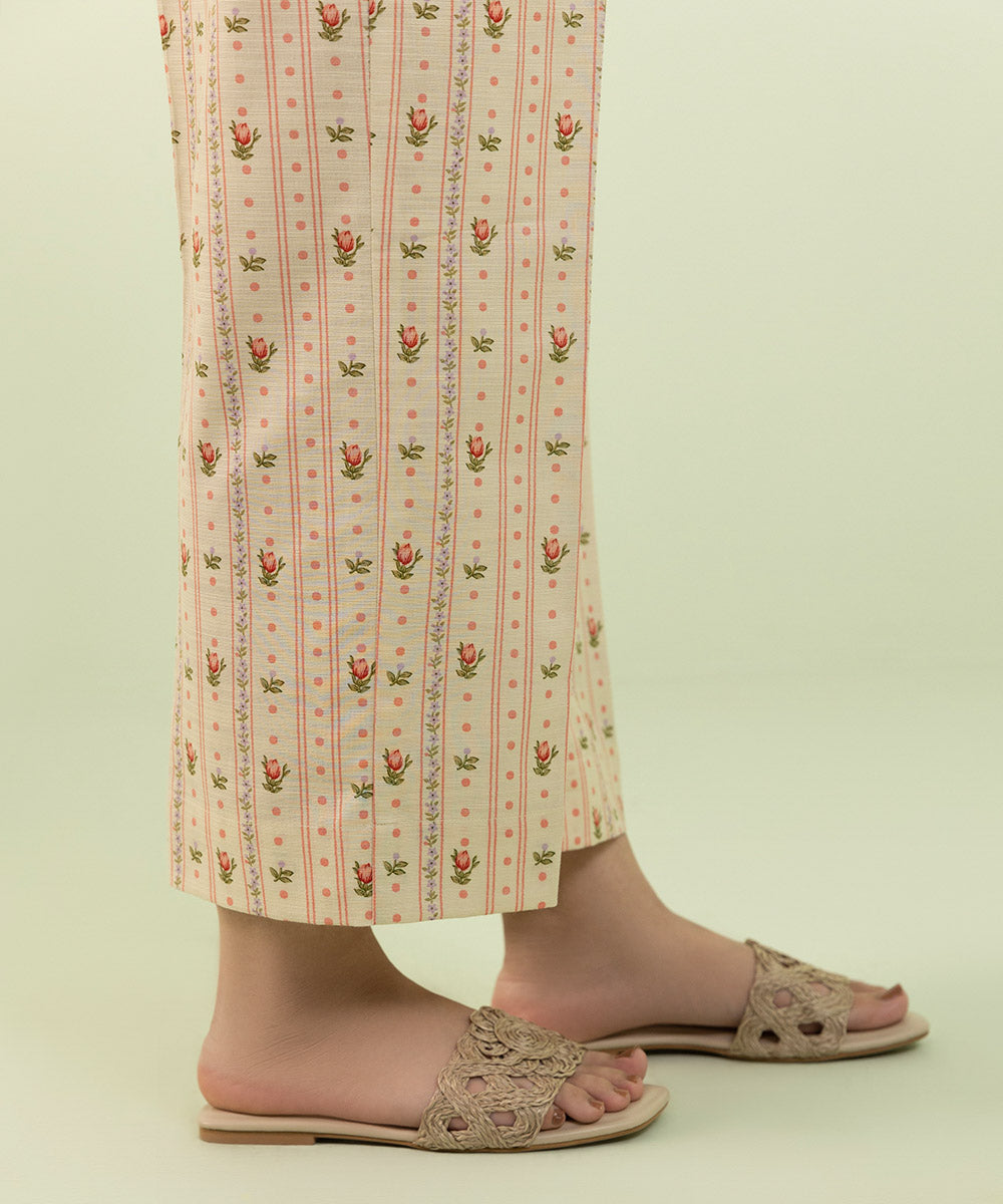 Sapphire - Printed Khaddar Straight Pants