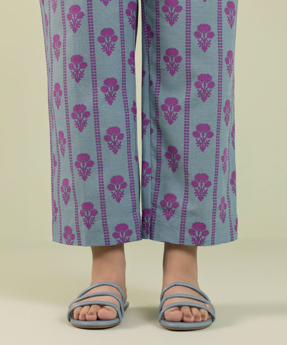 Sapphire - Printed Khaddar Straight Pants