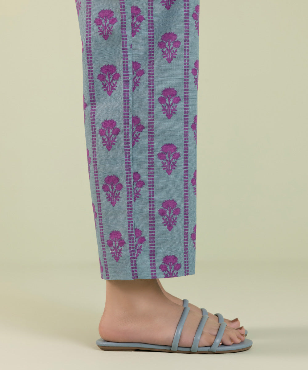 Sapphire - Printed Khaddar Straight Pants