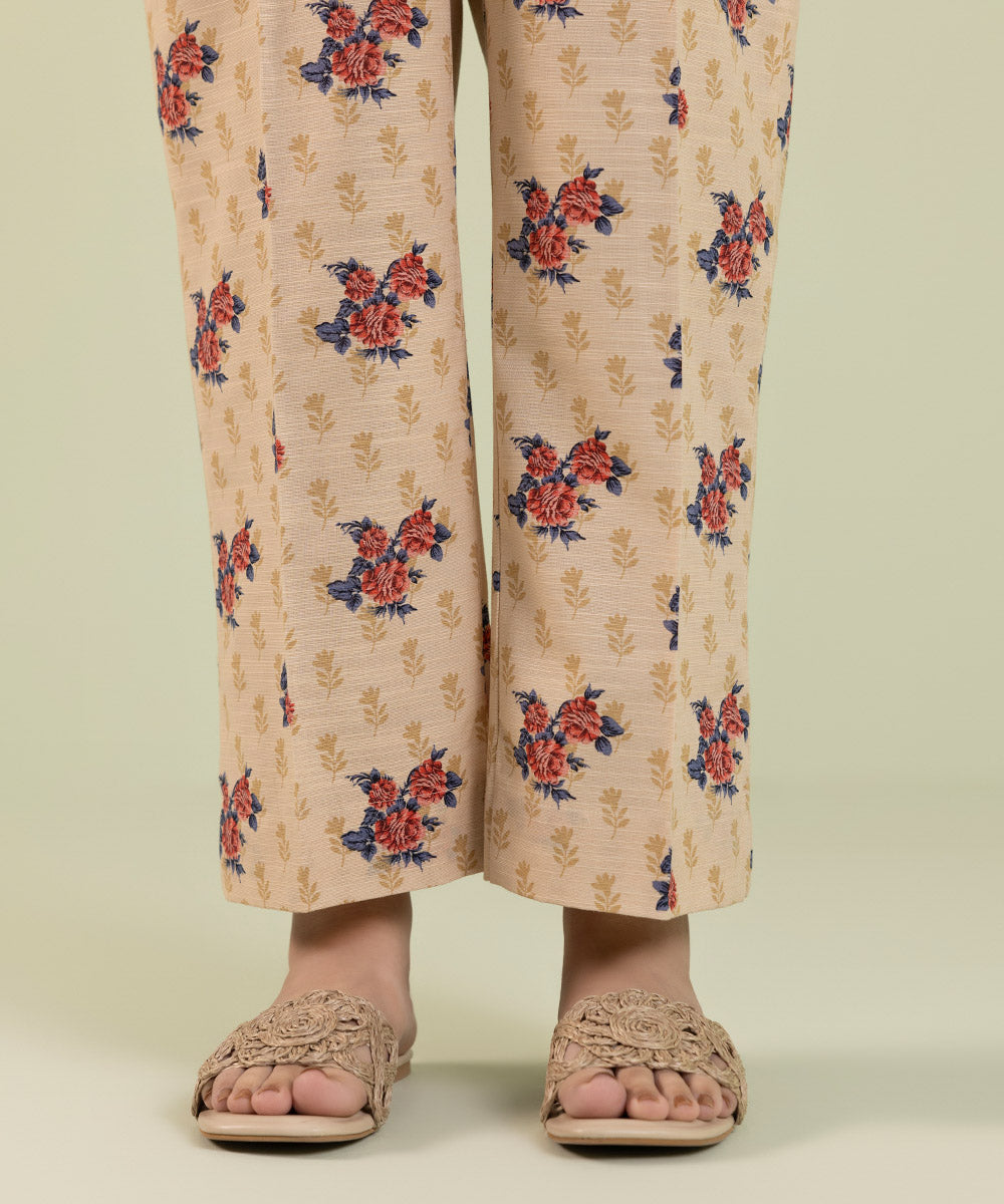 Sapphire - Printed Khaddar Straight Pants