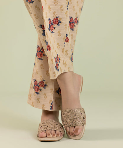Sapphire - Printed Khaddar Straight Pants