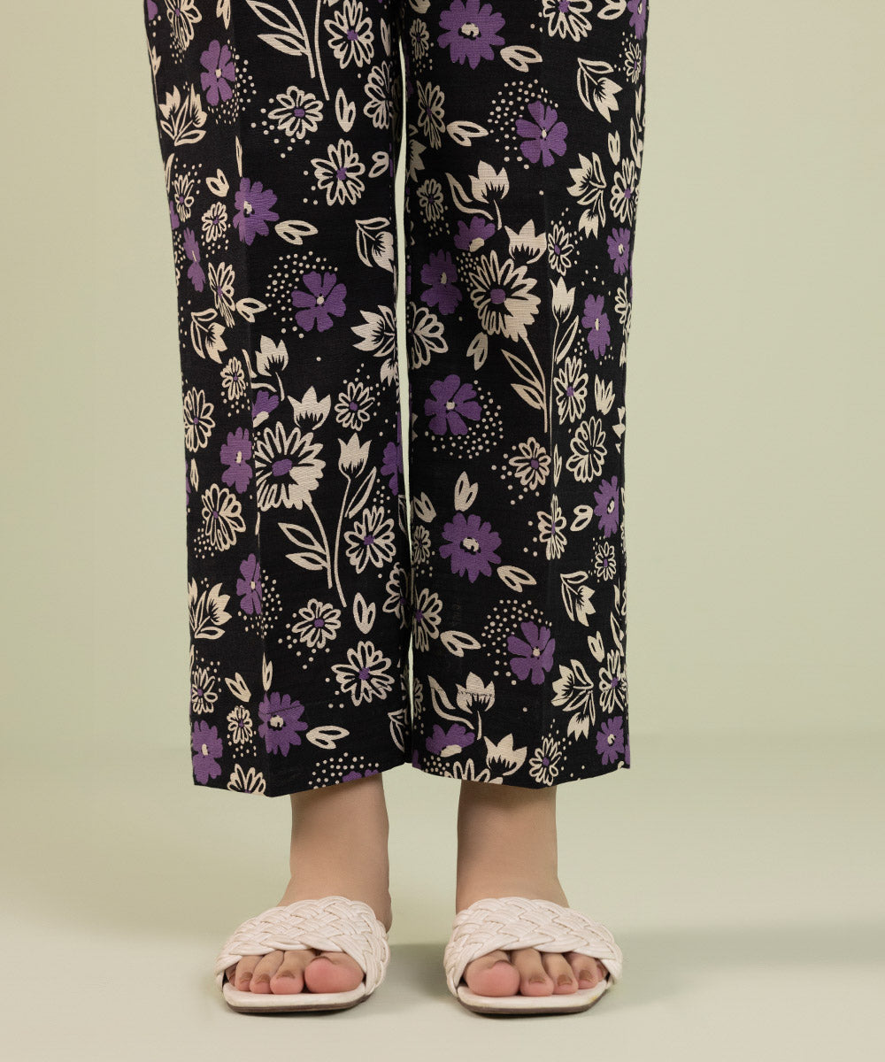 Sapphire - Printed Khaddar Straight Pants
