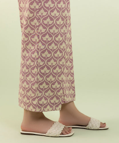 Sapphire - Printed Khaddar Straight Pants