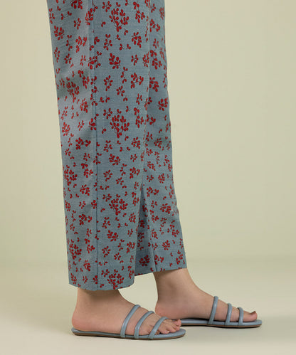 Sapphire - Printed Khaddar Straight Pants