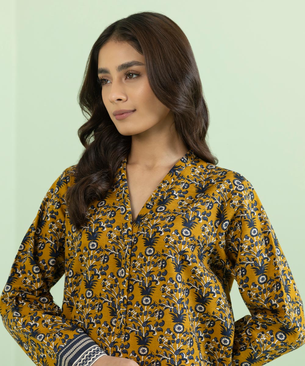 Sapphire - Printed Khaddar Shirt
