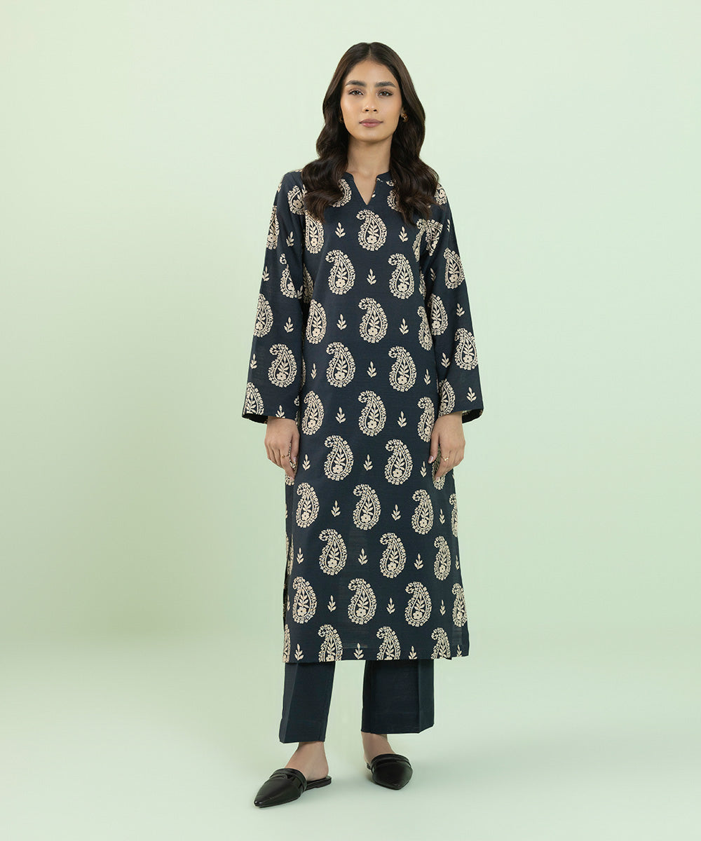 Sapphire - Printed Khaddar Shirt