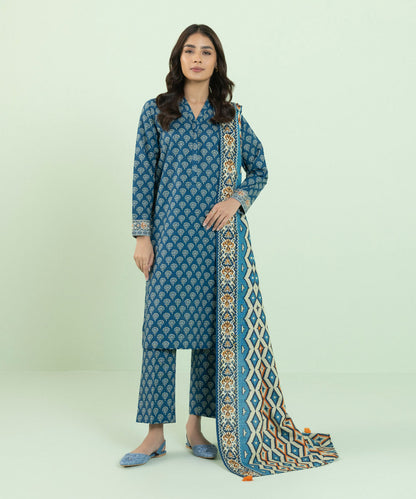 Sapphire - Printed Khaddar Dupatta