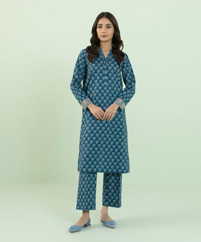 Sapphire - Printed Khaddar Shirt