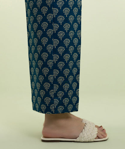 Sapphire - Printed Khaddar Straight Pants