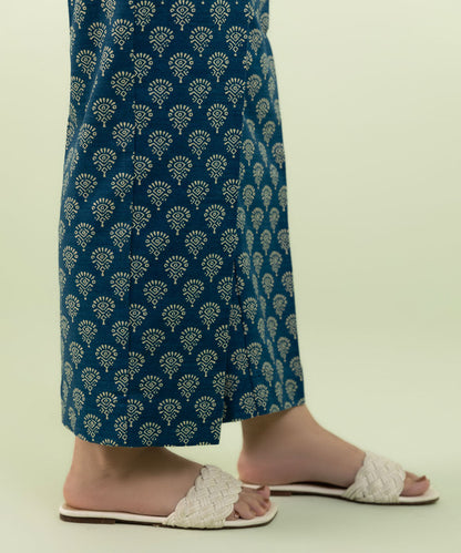 Sapphire - Printed Khaddar Straight Pants