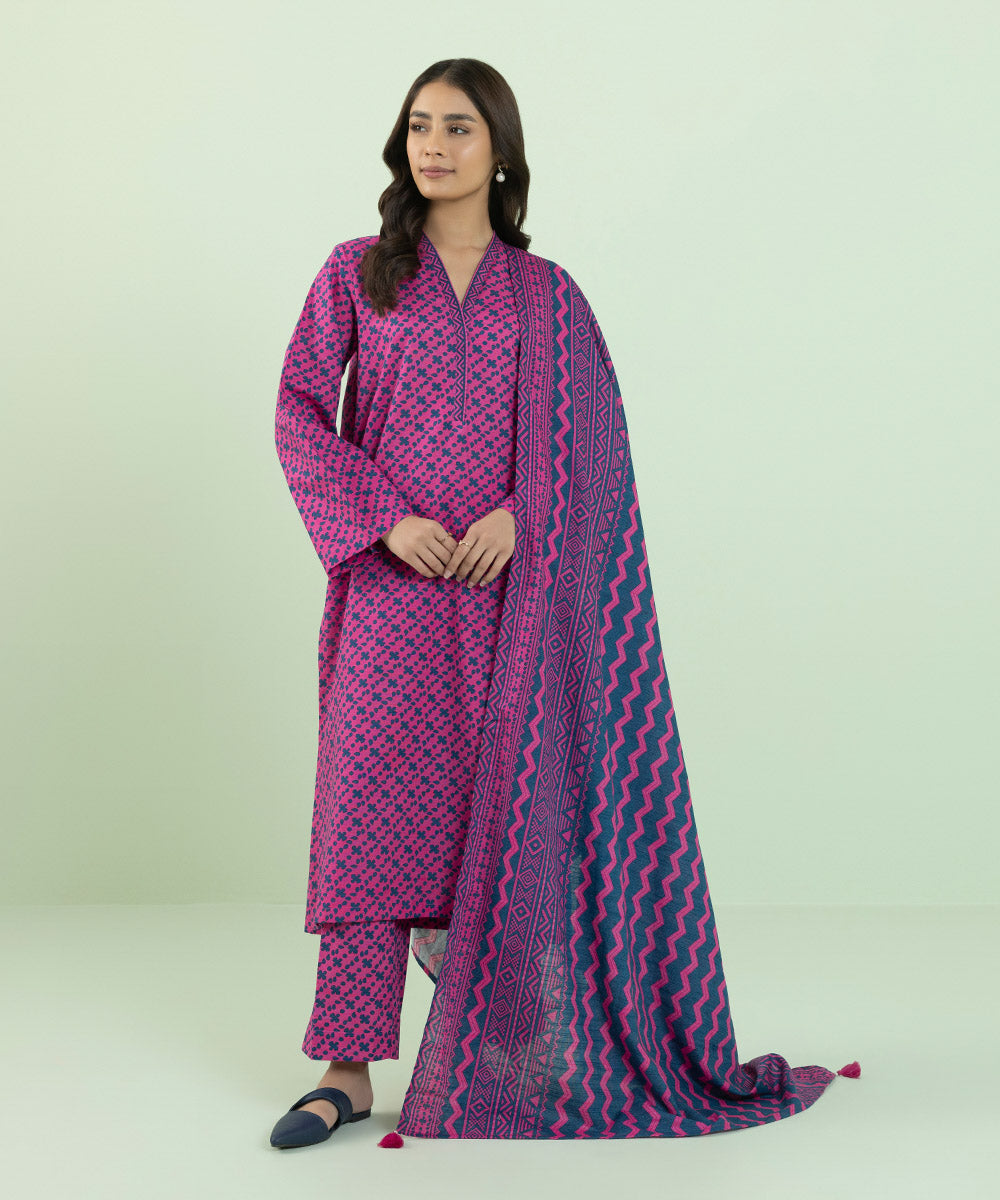 Sapphire - Printed Khaddar Dupatta