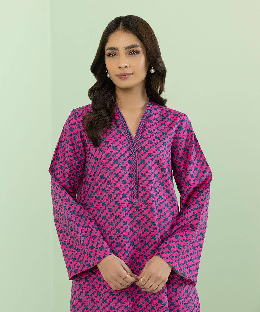 Sapphire - Printed Khaddar Shirt