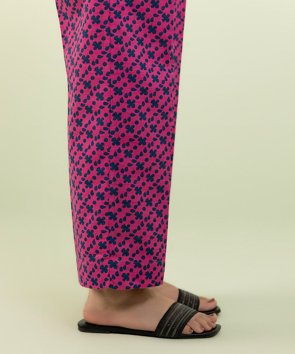 Sapphire - Printed Khaddar Straight Pants