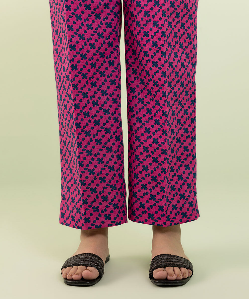 Sapphire - Printed Khaddar Straight Pants