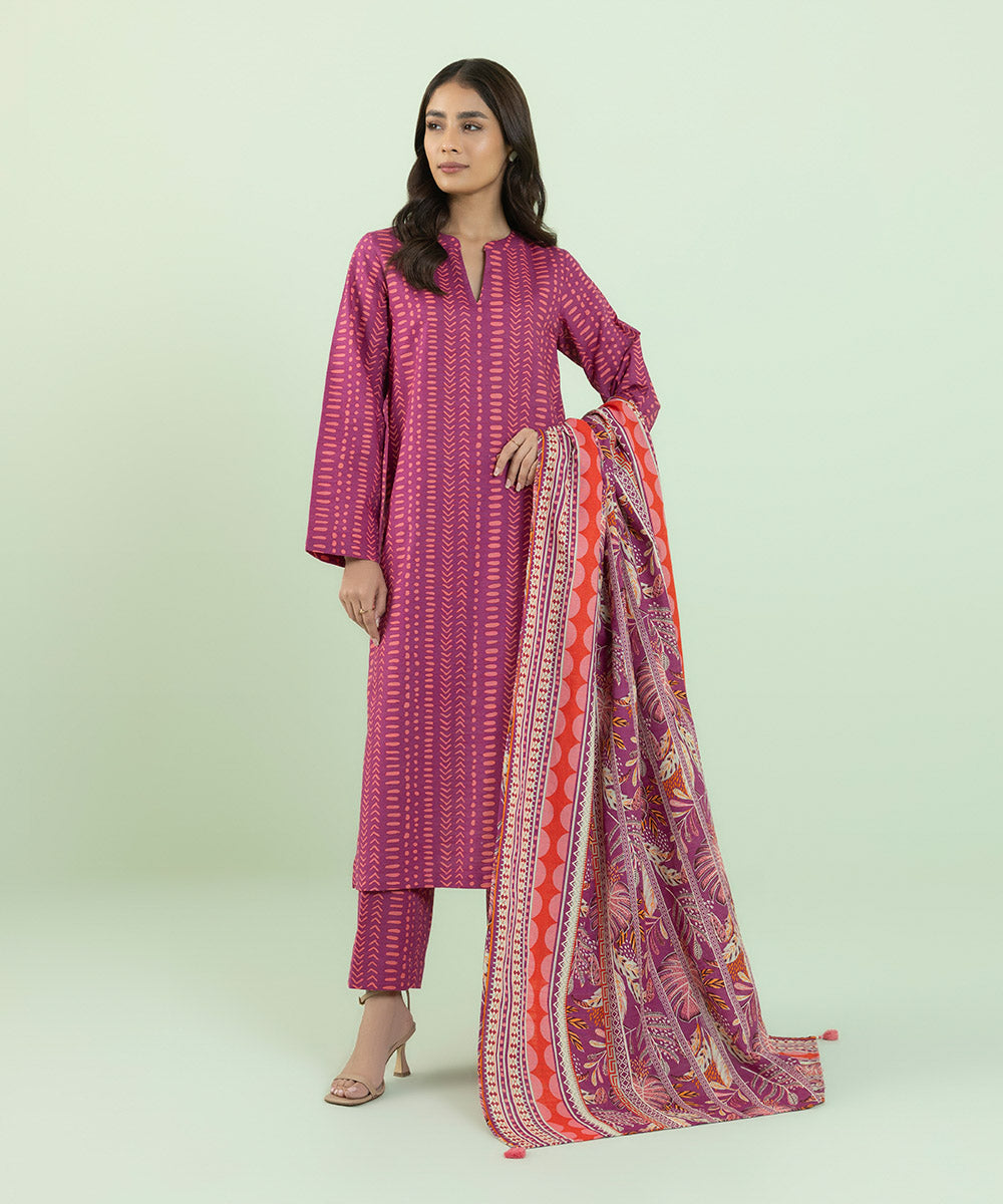 Sapphire - Printed Khaddar Dupatta