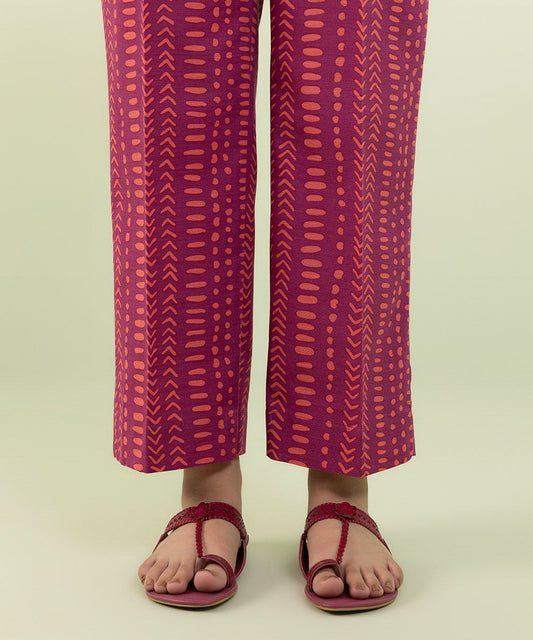 Sapphire - Printed Khaddar Straight Pants