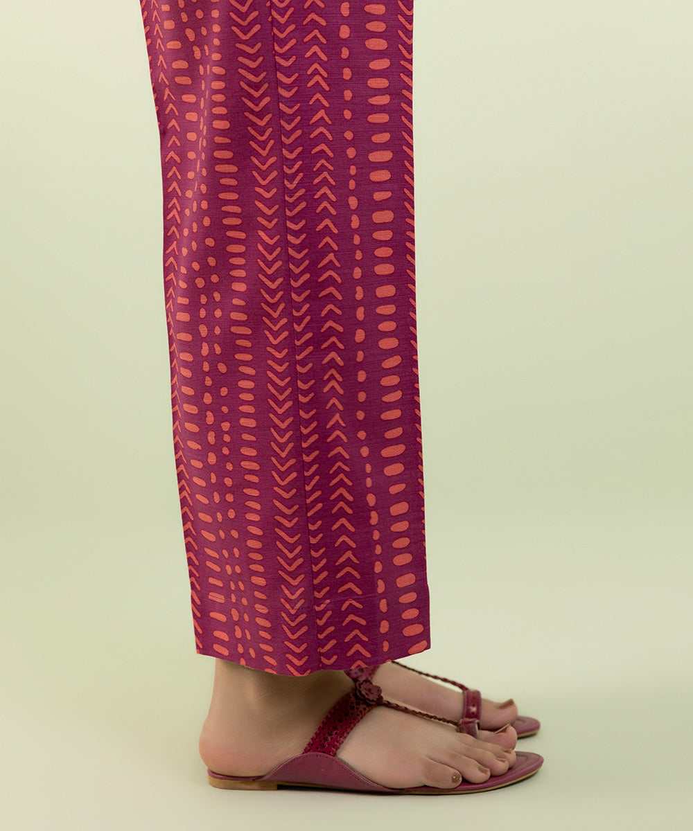 Sapphire - Printed Khaddar Straight Pants