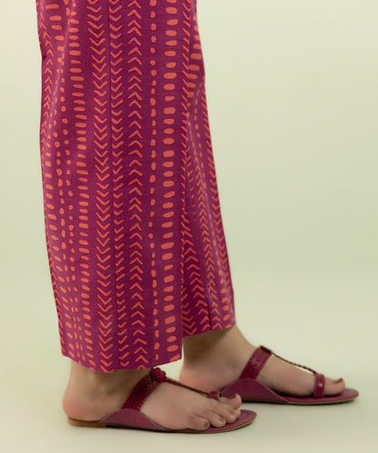 Sapphire - Printed Khaddar Straight Pants