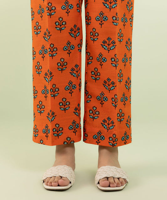 Sapphire - Printed Khaddar Straight Pants