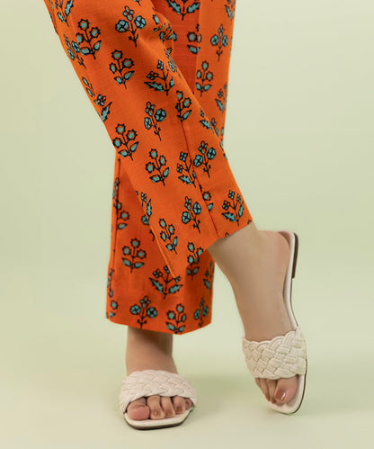 Sapphire - Printed Khaddar Straight Pants