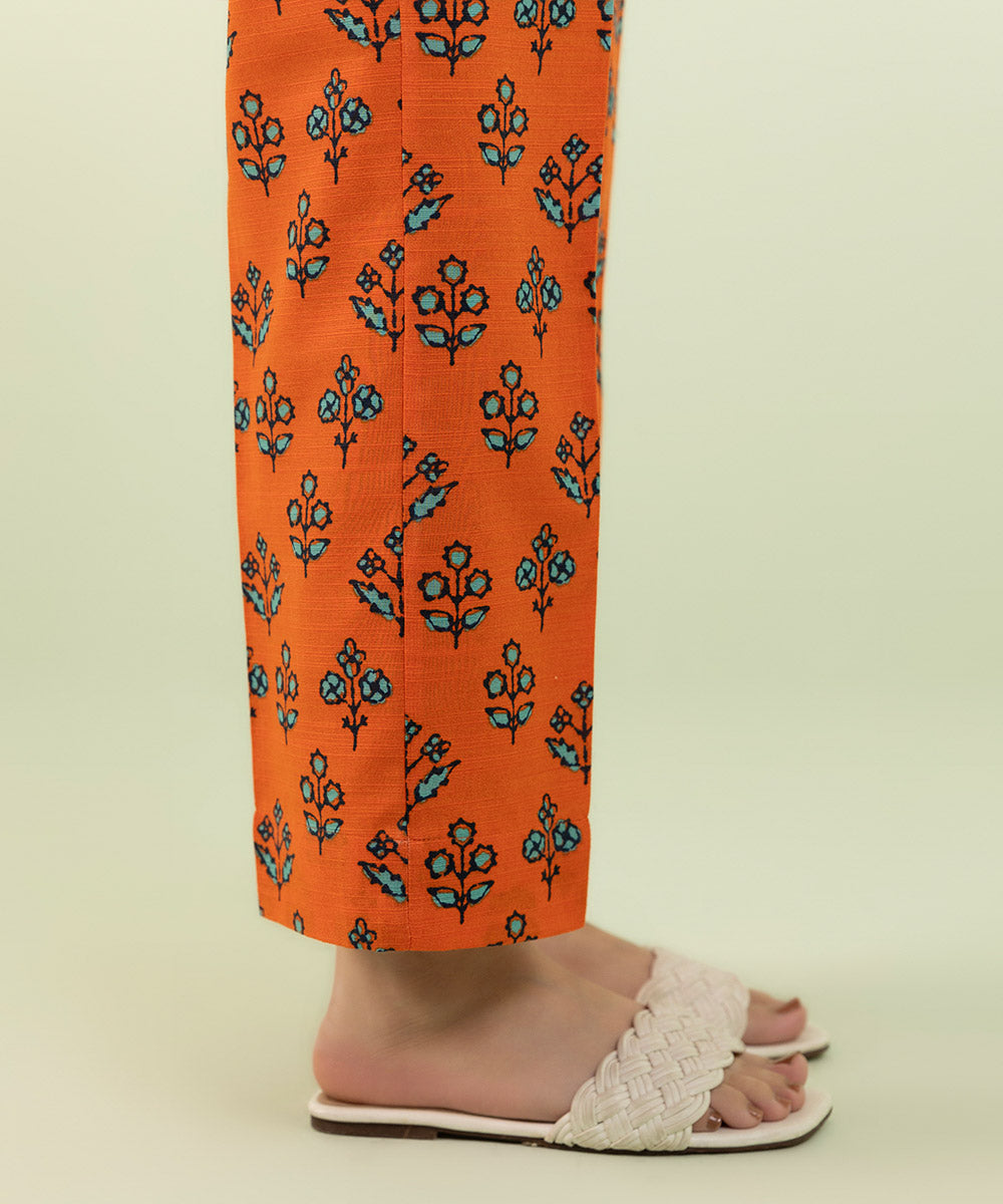 Sapphire - Printed Khaddar Straight Pants