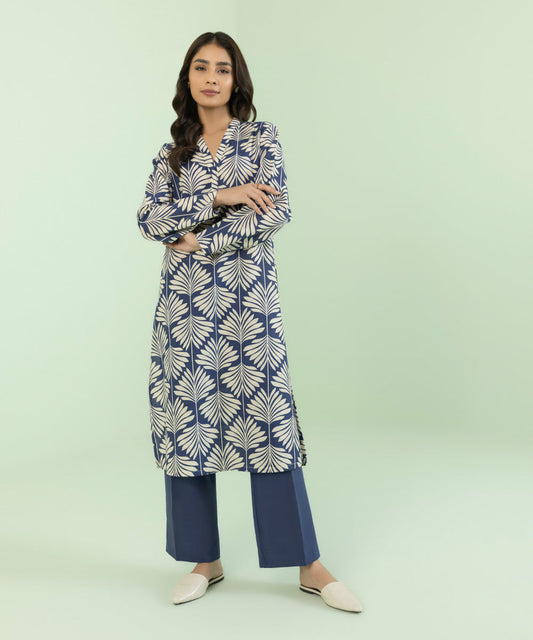 Sapphire - Printed Khaddar Shirt