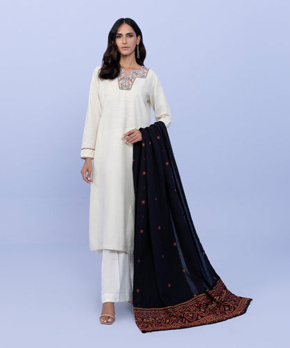 Sapphire - Embroidered Karandi Dupatta