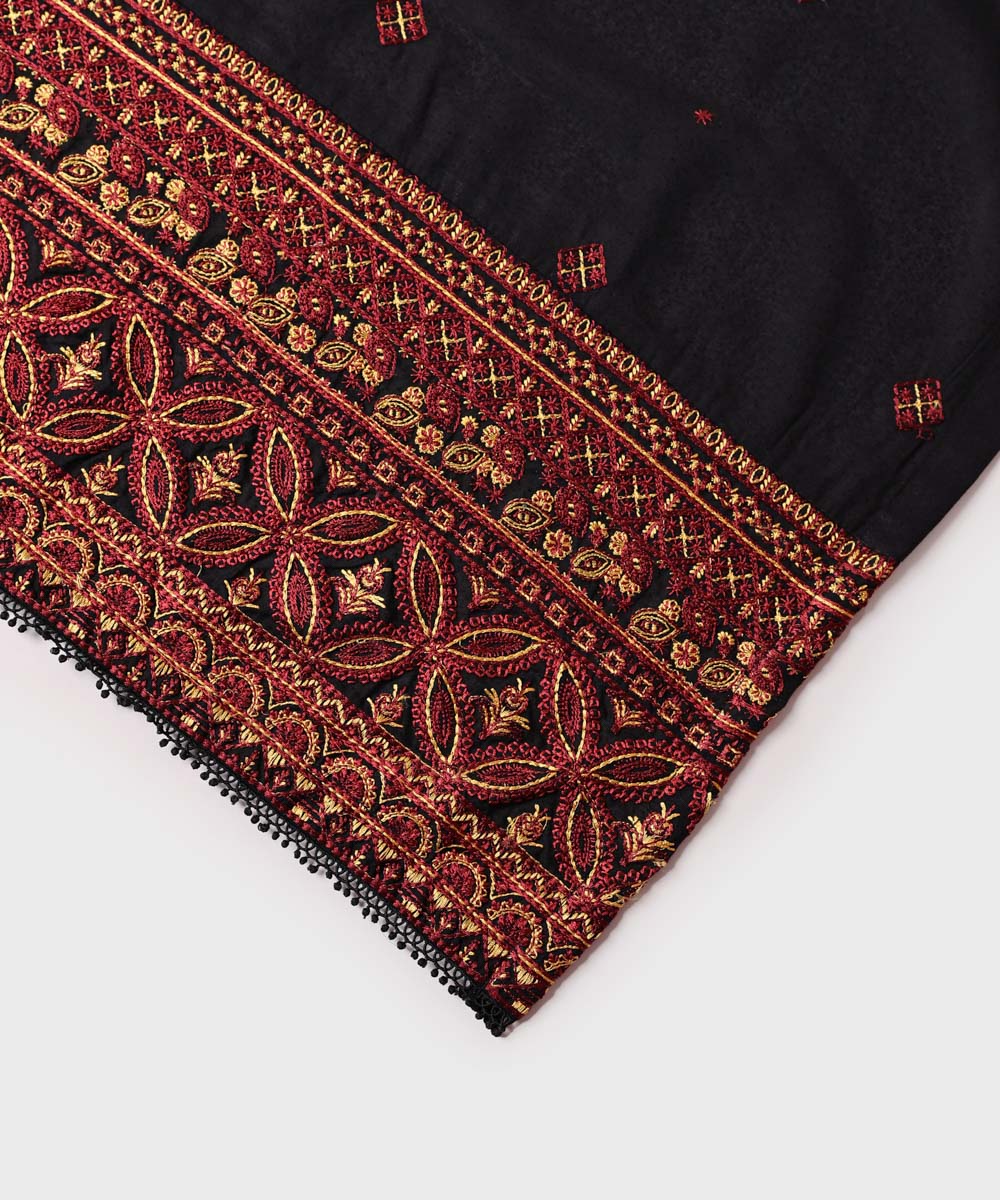 Sapphire - Embroidered Karandi Dupatta