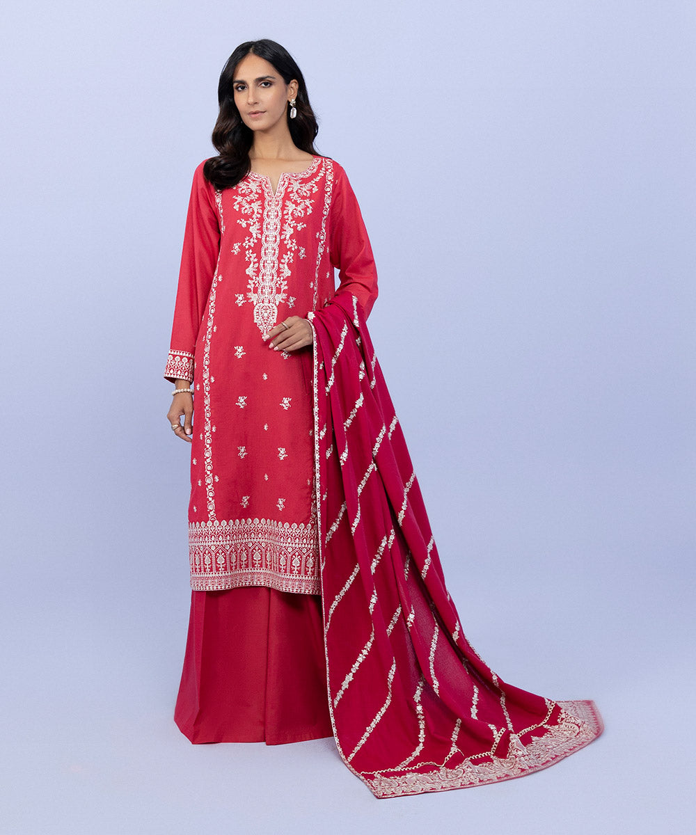 Sapphire - Embroidered Karandi Dupatta