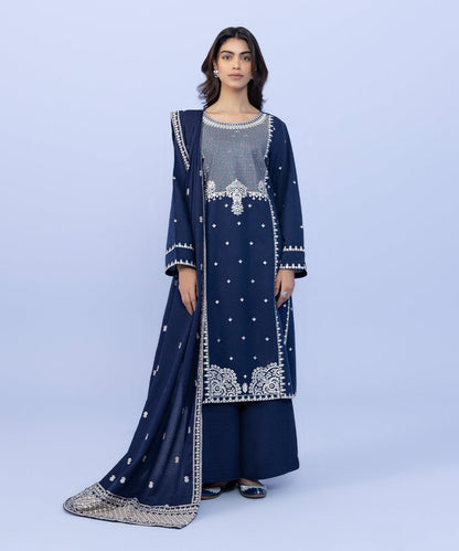 Sapphire - Embroidered Karandi Dupatta