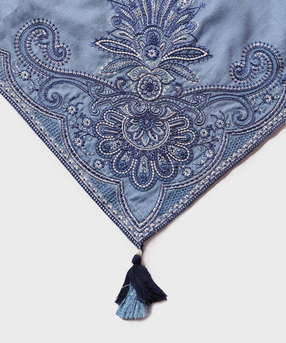 Sapphire - Embroidered Karandi Dupatta