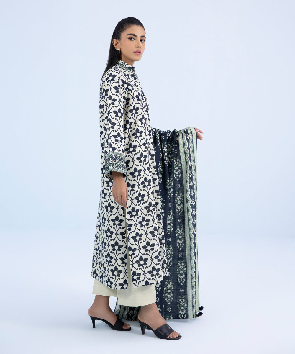 Sapphire - 2 Piece - Printed Khaddar Suit