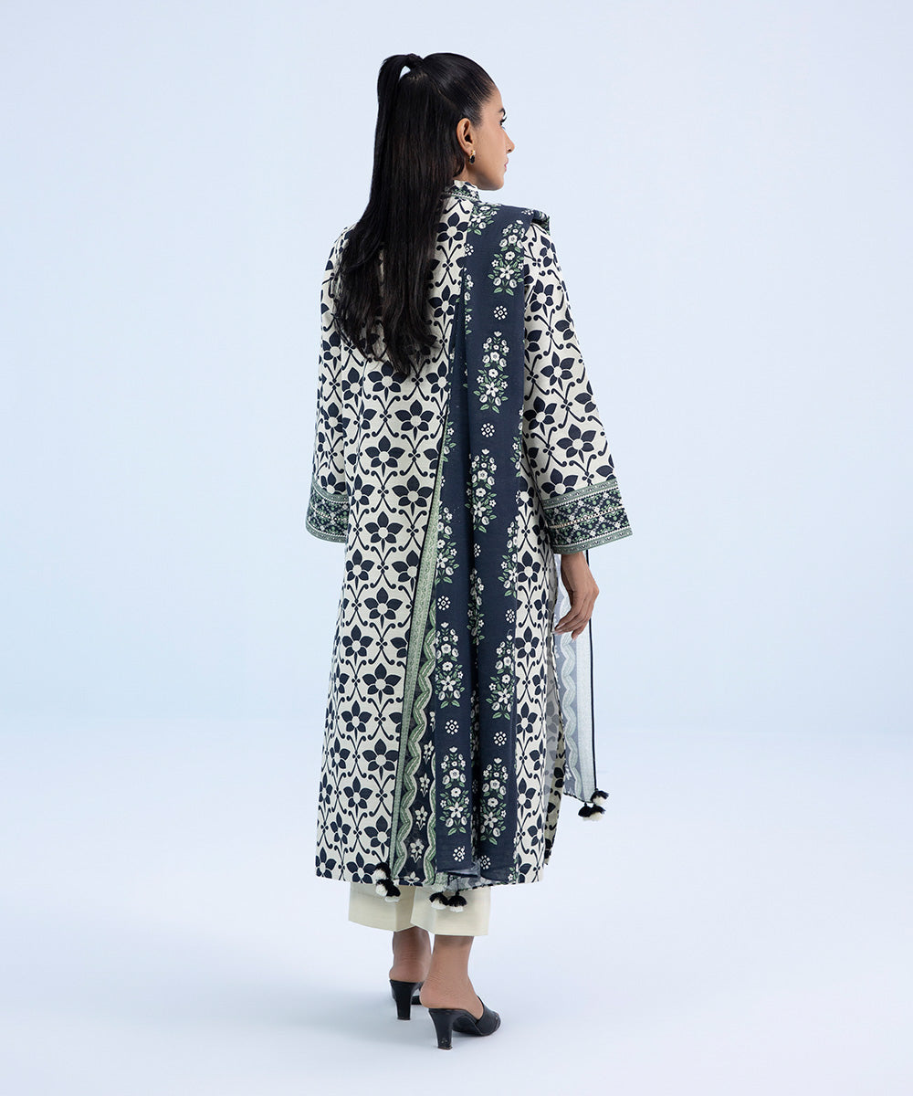 Sapphire - 2 Piece - Printed Khaddar Suit