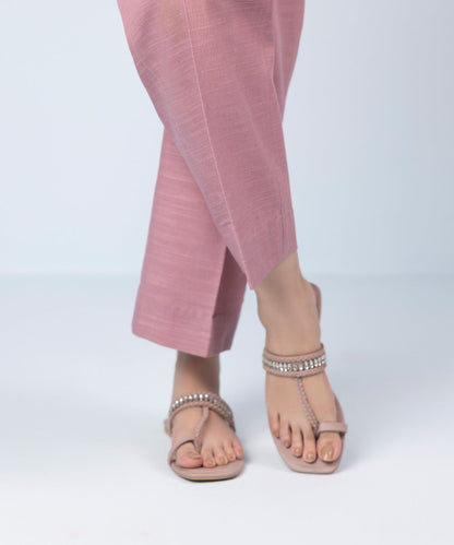 Sapphire - Printed Khaddar Trousers