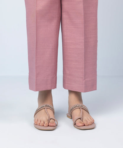Sapphire - Printed Khaddar Trousers