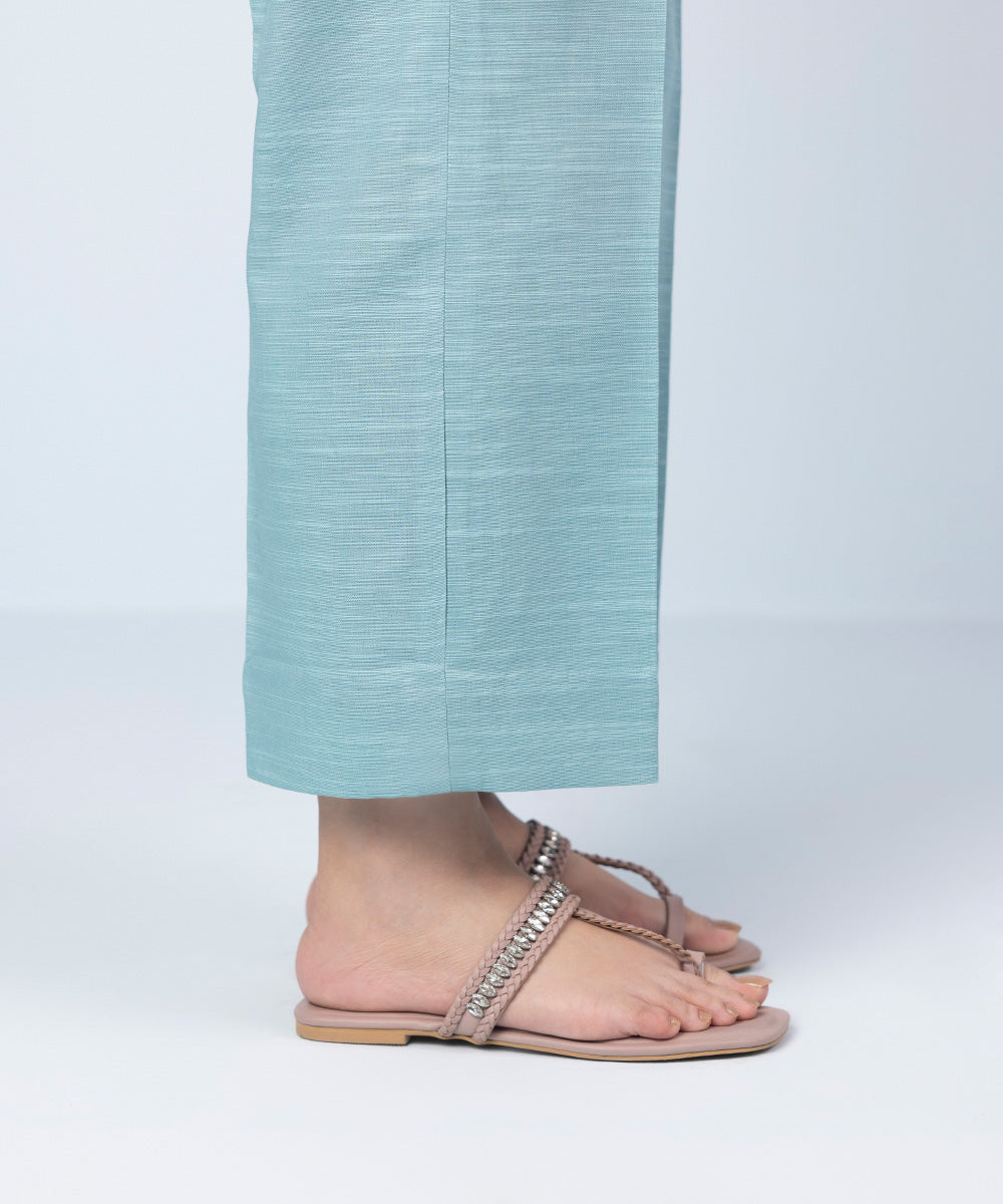 Sapphire - Printed Khaddar Trousers